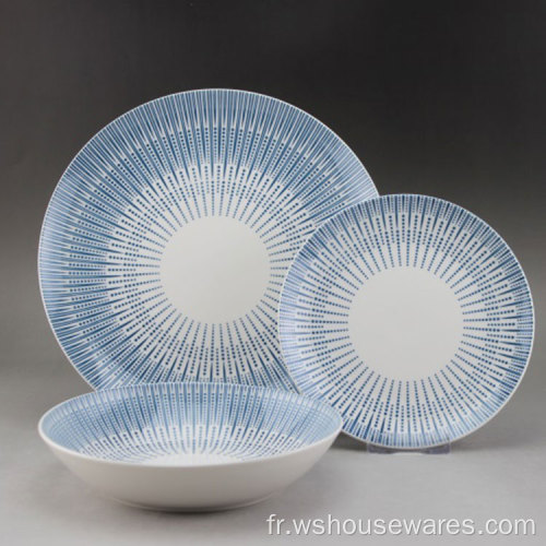 Vaisselle populaire en porcelaine en grès céramique de haute qualité